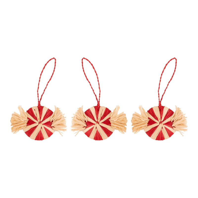 KAZI Peppermint Candy Ornaments, Set of 3 KAZI 