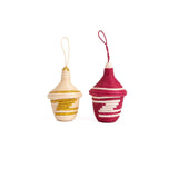 KAZI Red & Gold Mini Lidded Ornaments, Set of 2 Decor KAZI 