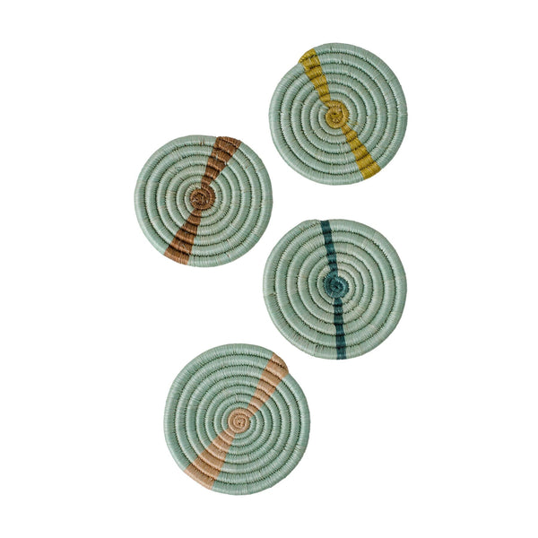 KAZI Restorative Coasters - Multicolor Seafoam, Set of 4 Coasters KAZI 