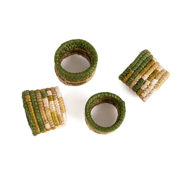 KAZI Restorative Napkin Rings - Lichen, Set of 4 Decor KAZI 