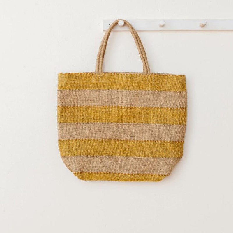 Khari Jute Market Shopper Bag Handbags Will & Atlas Gold Original 
