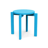 L4 Recycled Outdoor Stacking Stool Outdoor Seating Loll Designs Sky Blue 
