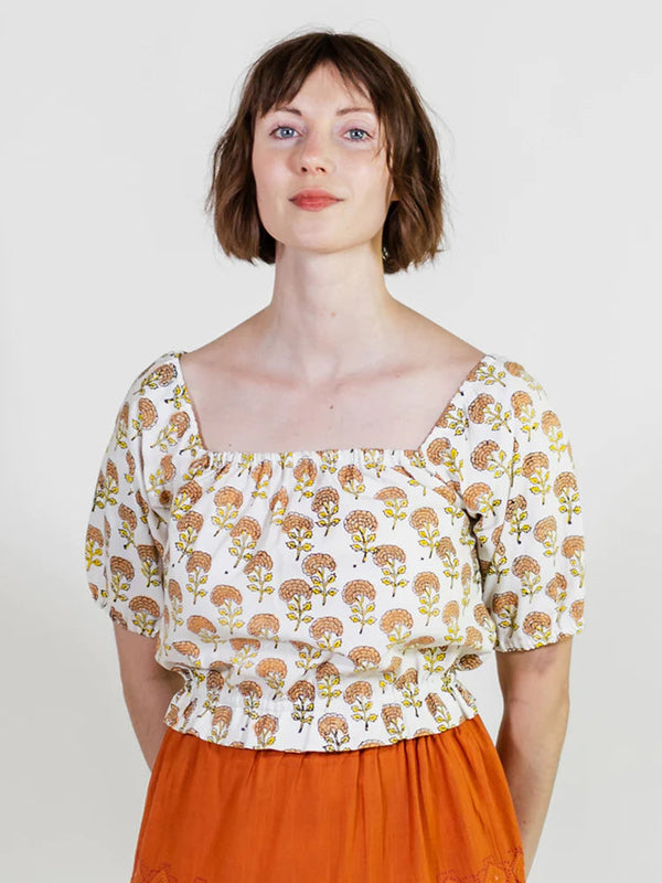 Lainey Top - Marigold Shirts Mata Traders 