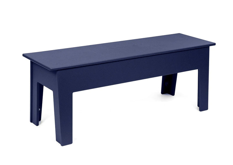 Large Health Club Bench Outdoor Seating Loll Designs Navy Blue 
