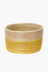 Lemon Dipped Knitting Basket Baskets Swahili African Modern 