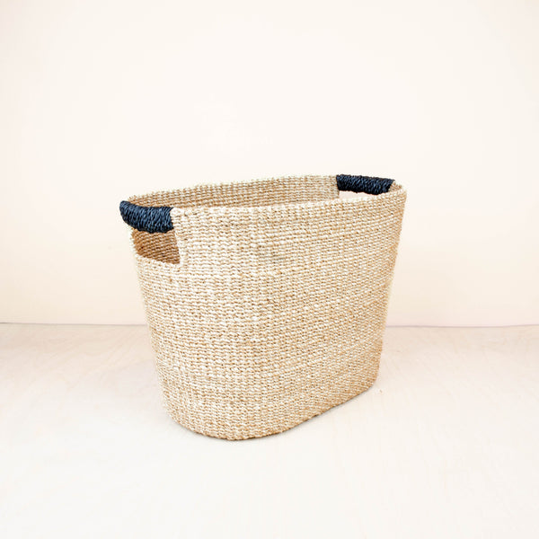 LIKHÂ Black Medium Oval Storage Basket - Weave Baskets | LIKHA Baskets LIKHÂ 