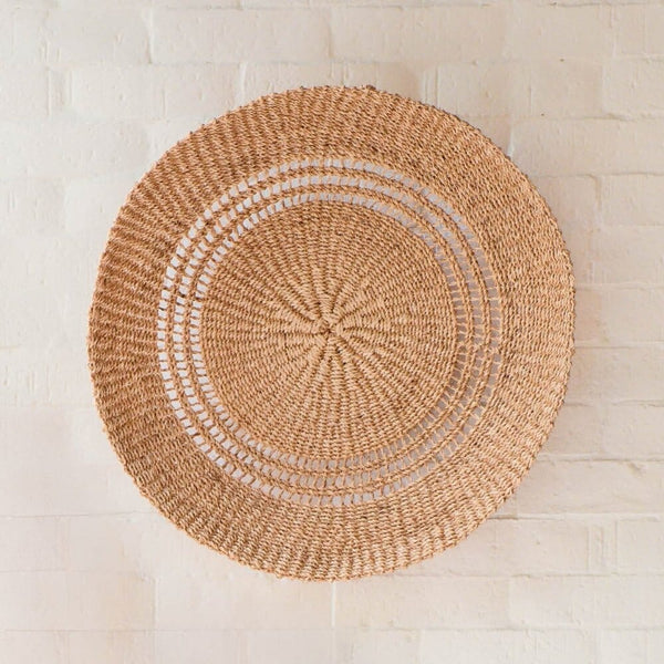 Open Weave Woven Wall Basket Set