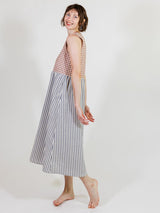 Lilah Dress - Gingham Stripe Mix Dresses Mata Traders 
