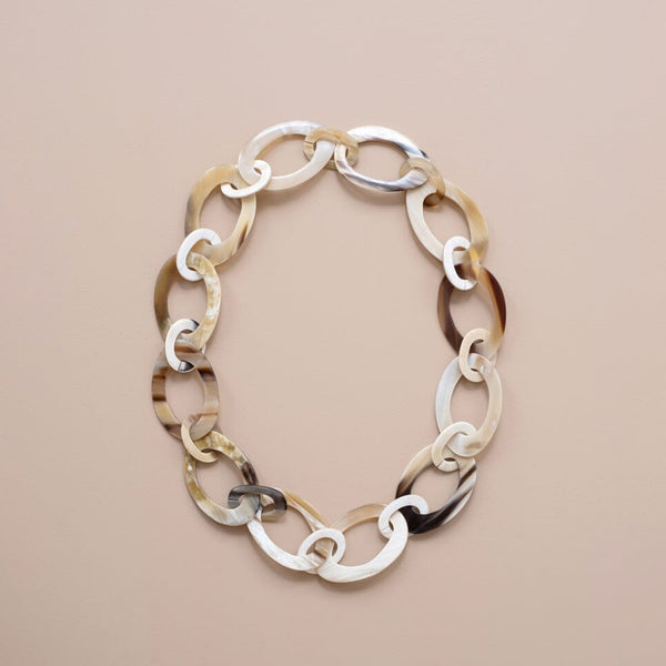 Maadili Collective Oval Horn Chain Necklace Jewelry Maadili Collective 