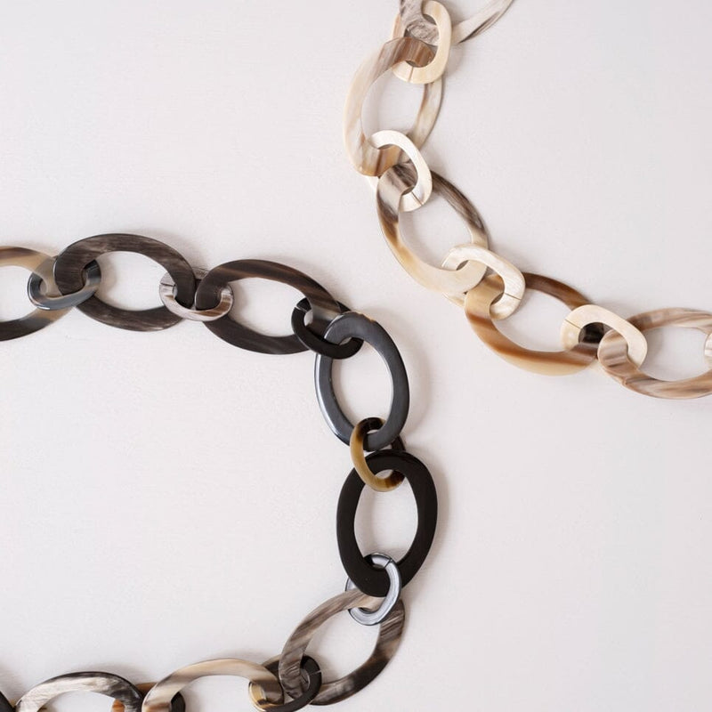 Maadili Collective Oval Horn Chain Necklace Jewelry Maadili Collective 
