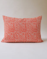 Madhu Linen Pillow Cover Throw Pillows Soil to Studio 14" x 20" Rojo 