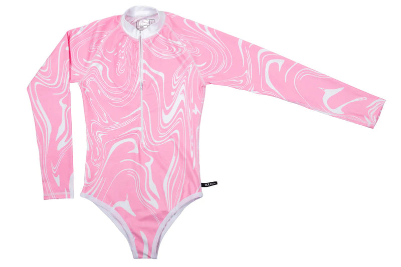 Marble Recycled Swim Body Suit Swimwear BOLD Swim 