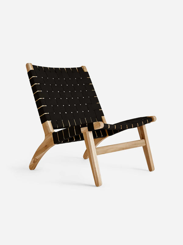 Masaya Lounge Chair - Black Outdoor Straps Lounge Chairs MasayaCo 