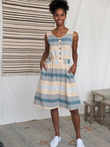 Mata Traders Cora Reversible Dress - Sky Stripe Dresses Mata Traders 