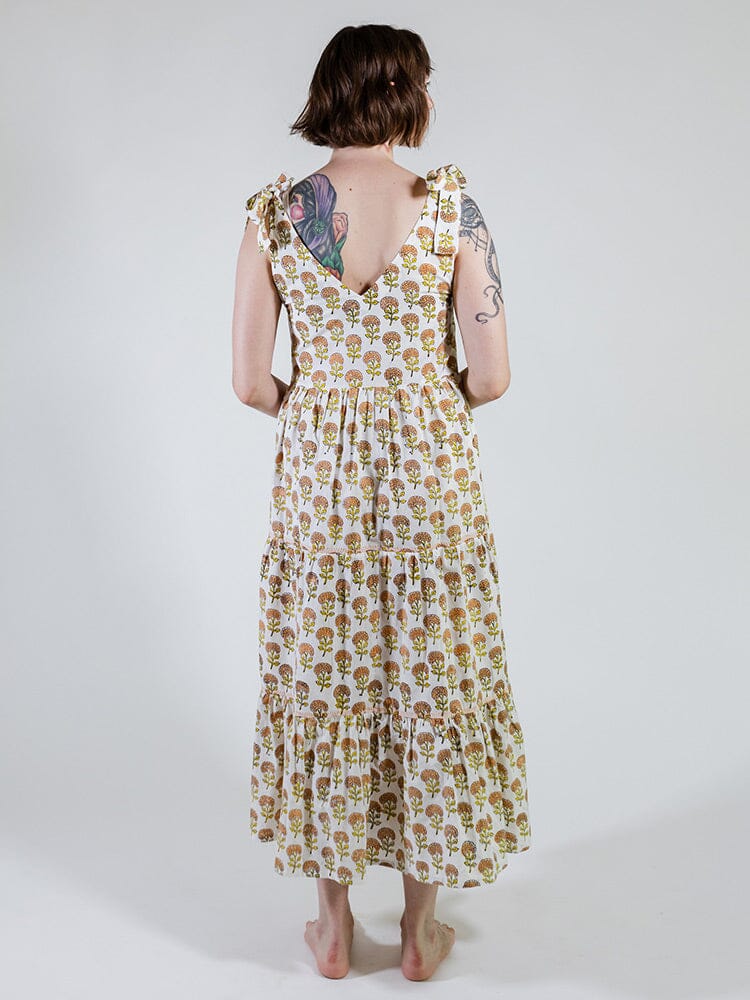 Mata Traders Lorelei Tiered Dress - Marigold Dresses Mata Traders 