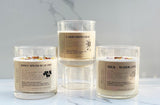 Natural Flower Petal Glass Tumbler Candles - Set of 3 Candles Ritual and Fancy 
