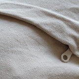 Neutral Rima Handwoven Extra Long Wool Lumbar Pillow Lumbar Pillows Mumo Toronto 