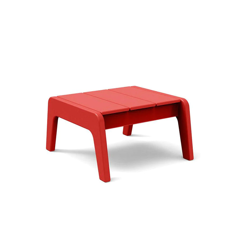 No. 9 Recycled Outdoor Ottoman Outdoor Seating Loll Designs Apple Red 