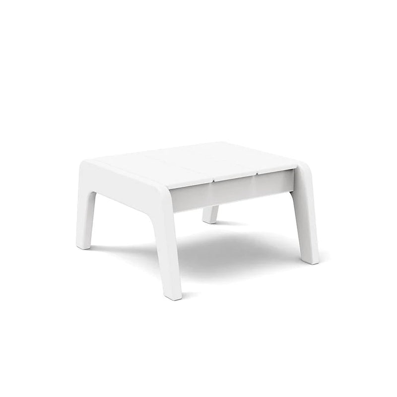 No. 9 Recycled Outdoor Ottoman Outdoor Seating Loll Designs Cloud White 