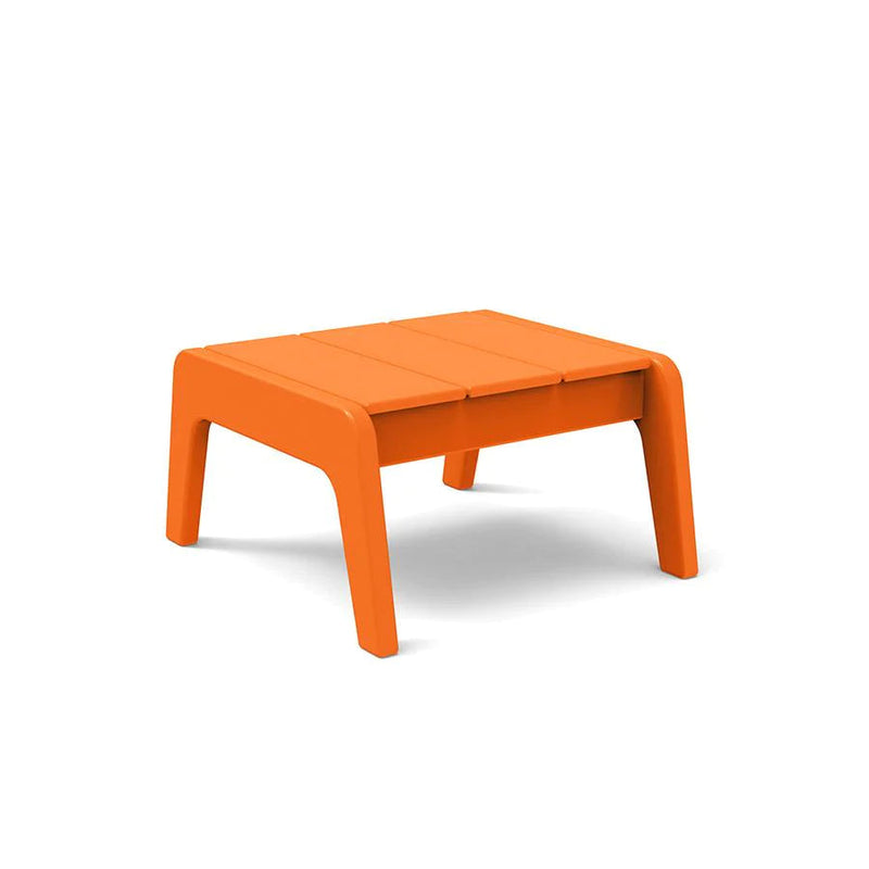 No. 9 Recycled Outdoor Ottoman Outdoor Seating Loll Designs Sunset Orange 