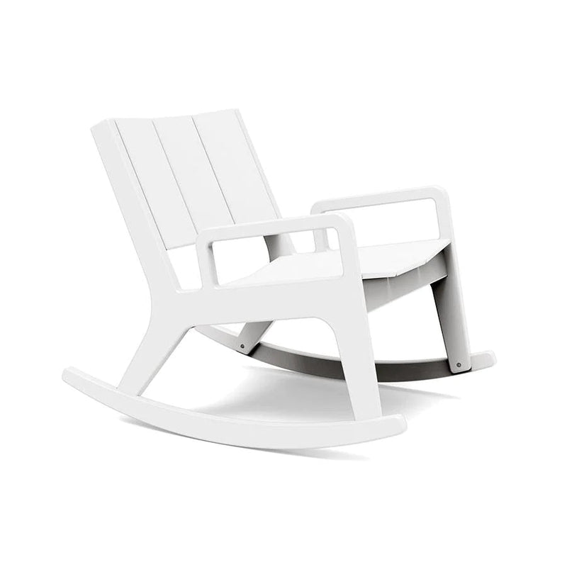 No. 9 Recycled Outdoor Rocking Lounge Chair Outdoor Seating Loll Designs Cloud White 