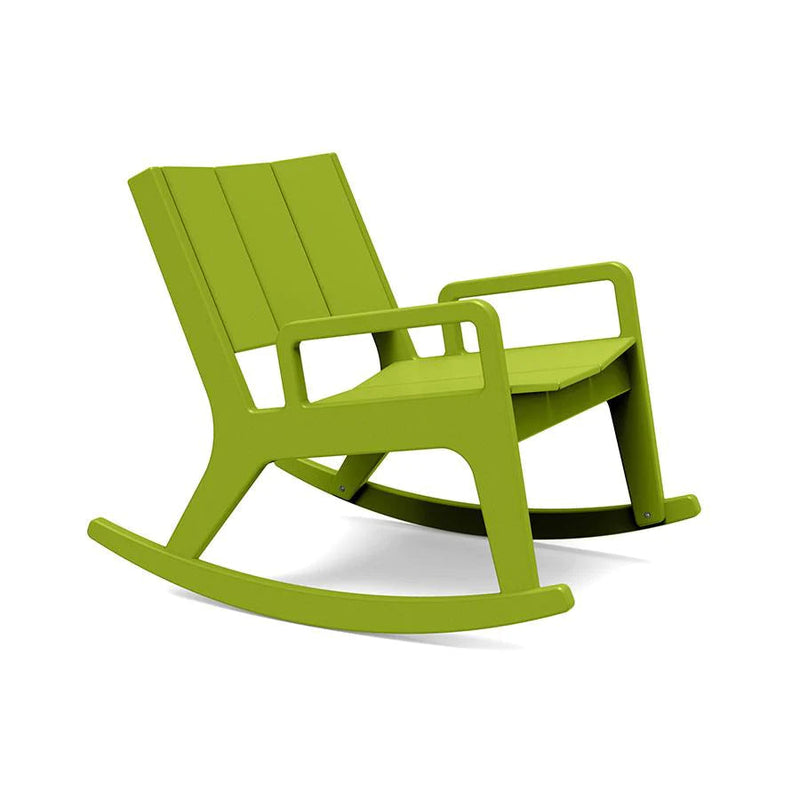 No. 9 Recycled Outdoor Rocking Lounge Chair Outdoor Seating Loll Designs Leaf Green 