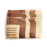 Oak Stripes Brown Linen Scarf Scarves Studio Variously 