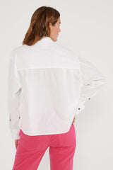 Oceane Pleated Shirt - Cloud White shirt ÉTICA 
