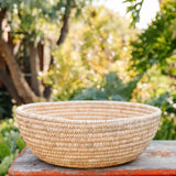Palm Leaf Jumbo Woven Bowl Baskets Will & Atlas 