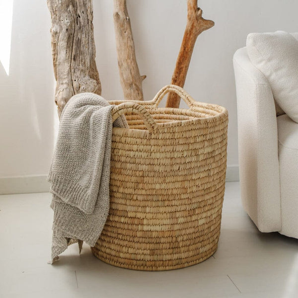Palm Leaf Laundry Basket Hampers Will & Atlas 