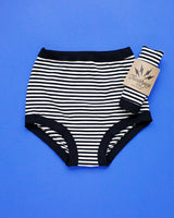 Patterned Sky Rise Underwear Underwear + Bodysuits Thunderpants USA S Black and White Stripe 