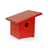Pitch Recycled Outdoor Modern Birdhouse Bird Houses Loll Designs Apple Red 