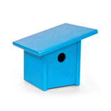Pitch Recycled Outdoor Modern Birdhouse Bird Houses Loll Designs Sky Blue 