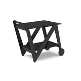 Rapson Recycled Outdoor Bar Cart Outdoor Storage Loll Designs Black 