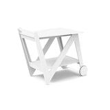 Rapson Recycled Outdoor Bar Cart Outdoor Storage Loll Designs Cloud White 