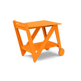 Rapson Recycled Outdoor Bar Cart Outdoor Storage Loll Designs Sunset Orange 