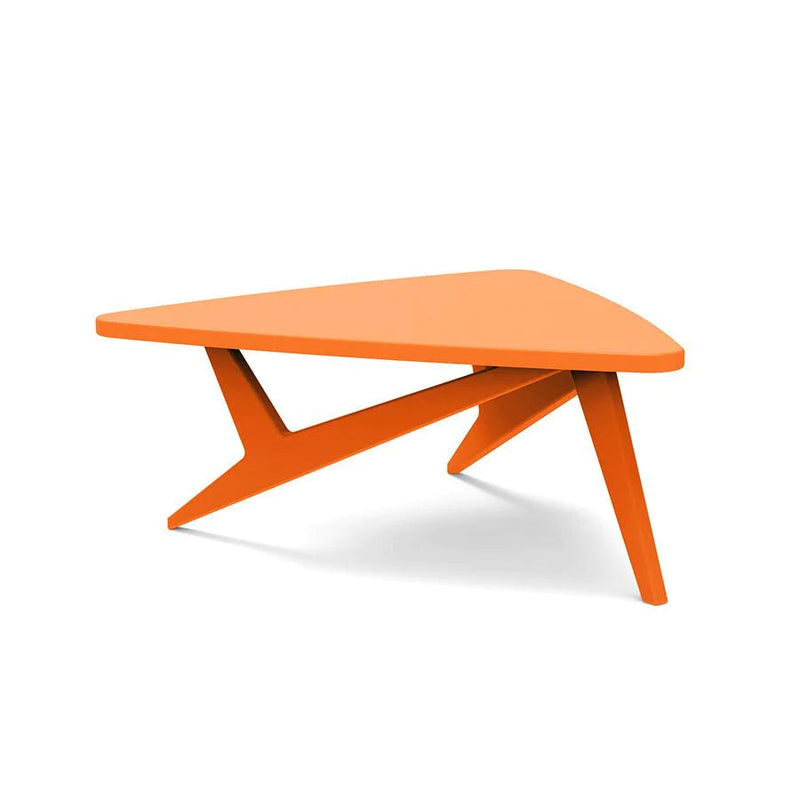 Rapson Recycled Outdoor Cocktail Table Outdoor Tables Loll Designs Sunset Orange 