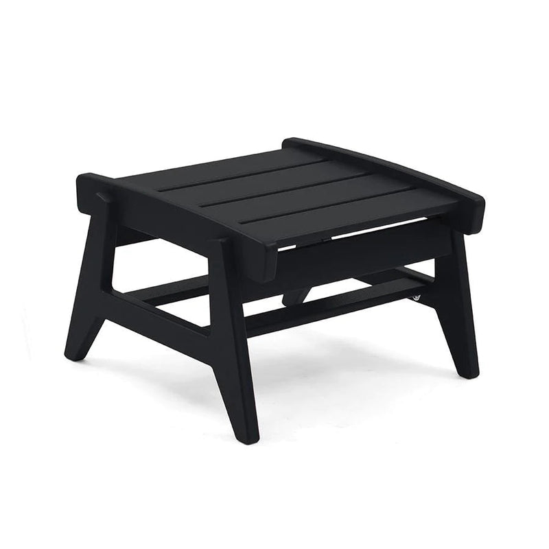 Rapson Recycled Outdoor Ottoman Outdoor Seating Loll Designs Black 