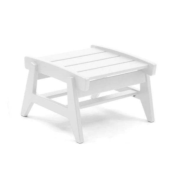 Rapson Recycled Outdoor Ottoman Outdoor Seating Loll Designs Cloud White 