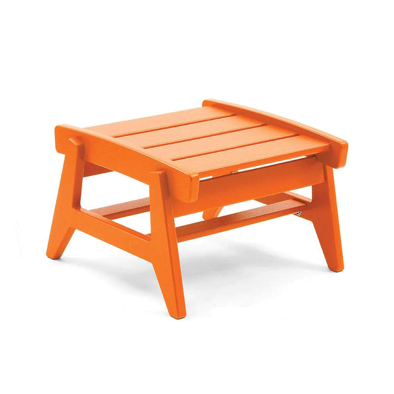 Rapson Recycled Outdoor Ottoman Outdoor Seating Loll Designs Sunset Orange 