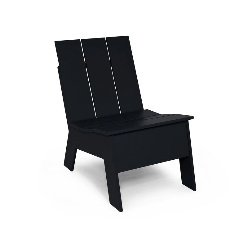 Recycled Outdoor Picket Chair Outdoor Seating Loll Designs Black 