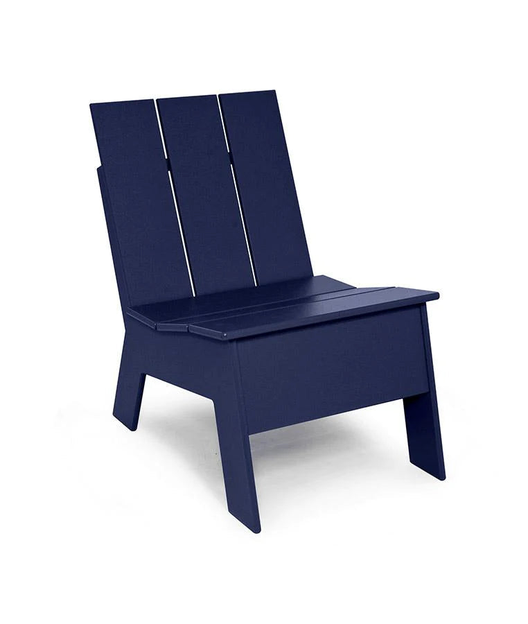 Recycled Outdoor Picket Chair Outdoor Seating Loll Designs Navy Blue 