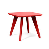 Satellite Recycled Outdoor Small Square End Table Outdoor Tables Loll Designs Apple Red 