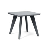 Satellite Recycled Outdoor Small Square End Table Outdoor Tables Loll Designs Charcoal Gray 