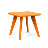 Satellite Recycled Outdoor Small Square End Table Outdoor Tables Loll Designs Sunset Orange 