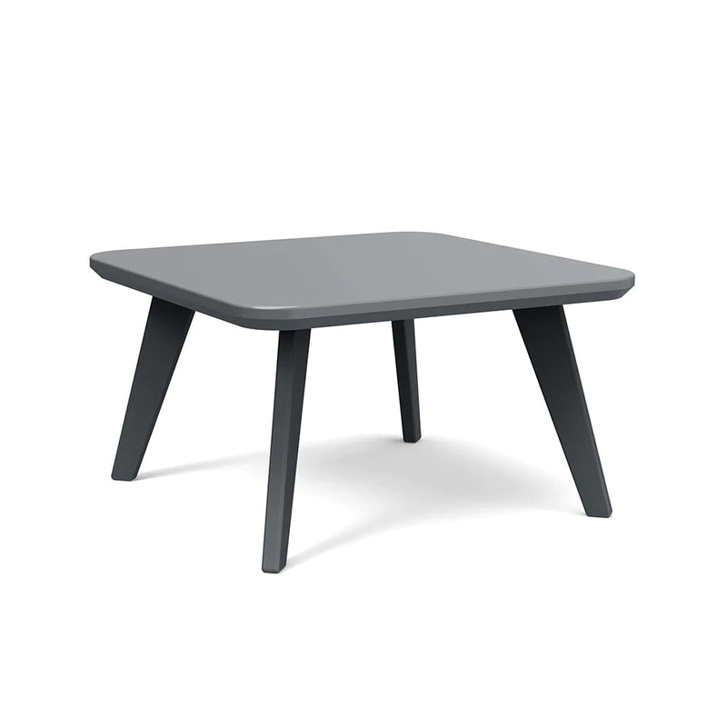 Satellite Recycled Outdoor Square End Table Outdoor Tables Loll Designs Charcoal Gray 