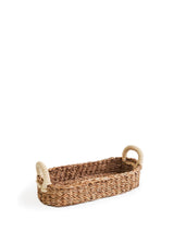 Savar Bread Basket with White Handle Serveware Korissa 
