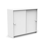Slider Cabinet Outdoor Storage Loll Designs Cloud White Monochromatic 