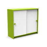 Slider Cabinet Outdoor Storage Loll Designs Leaf Green Cloud White 