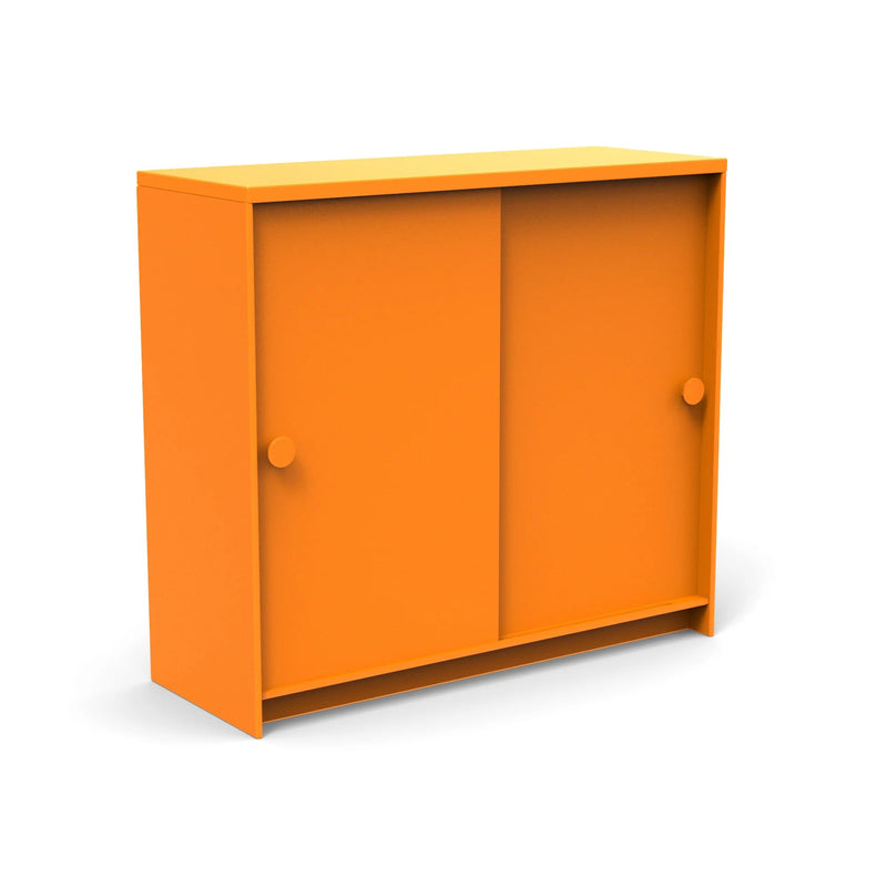 Slider Cabinet Outdoor Storage Loll Designs Sunset Orange Monochromatic 